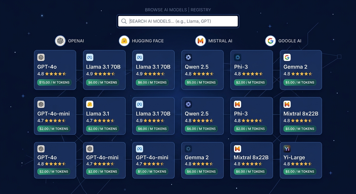 Browse and Manage AI Models Across Providers