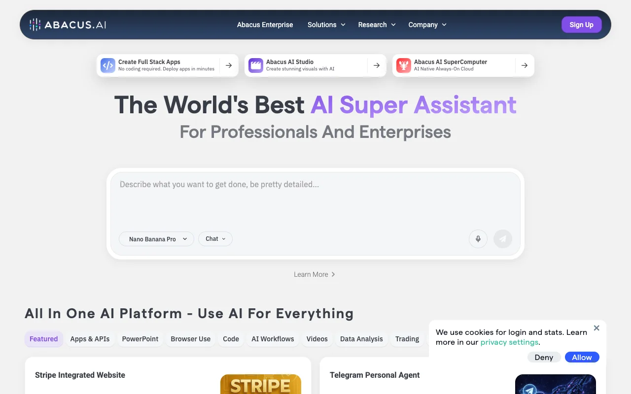 Abacus website