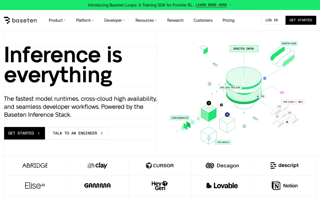 Baseten website