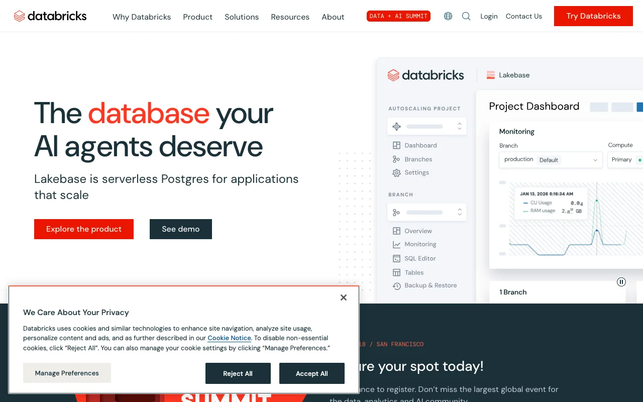 Databricks website