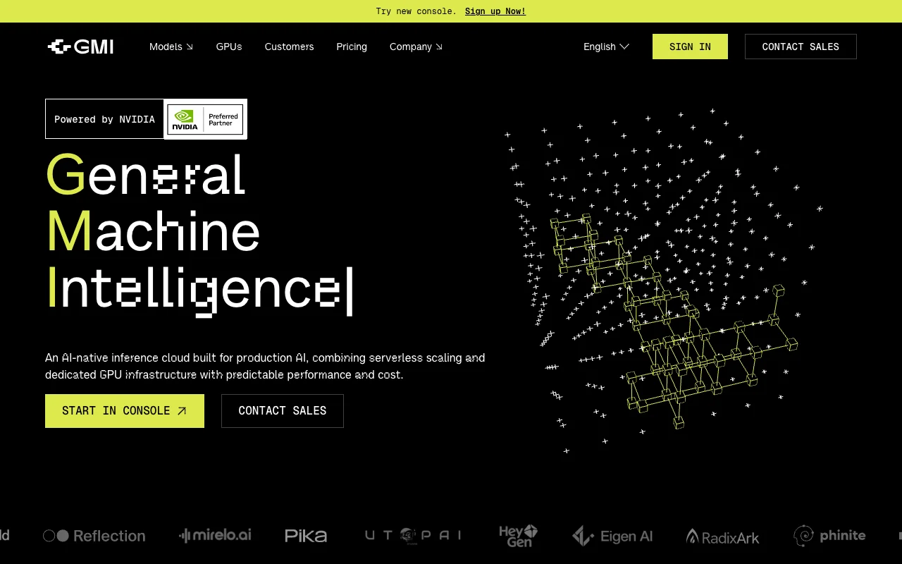 GMI Cloud website