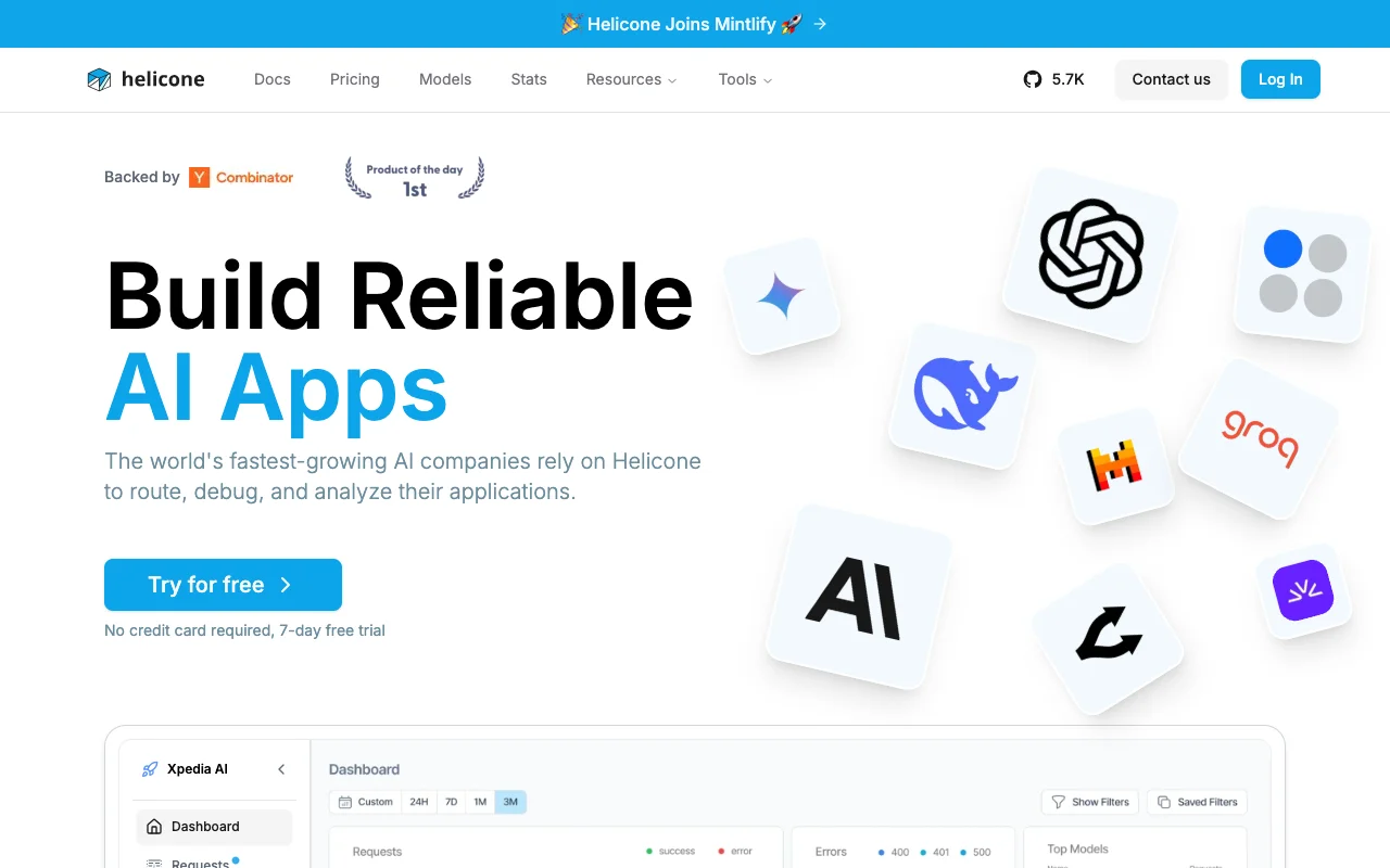 Helicone website