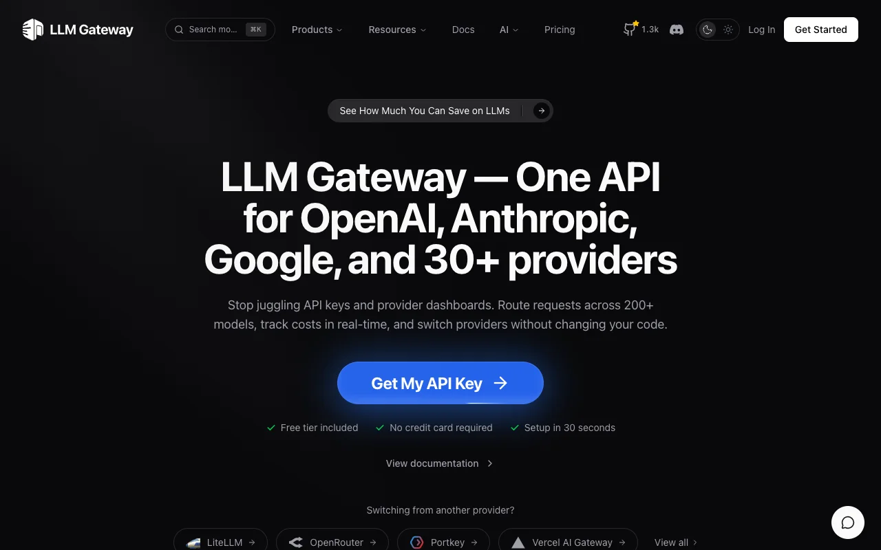 LLM Gateway website
