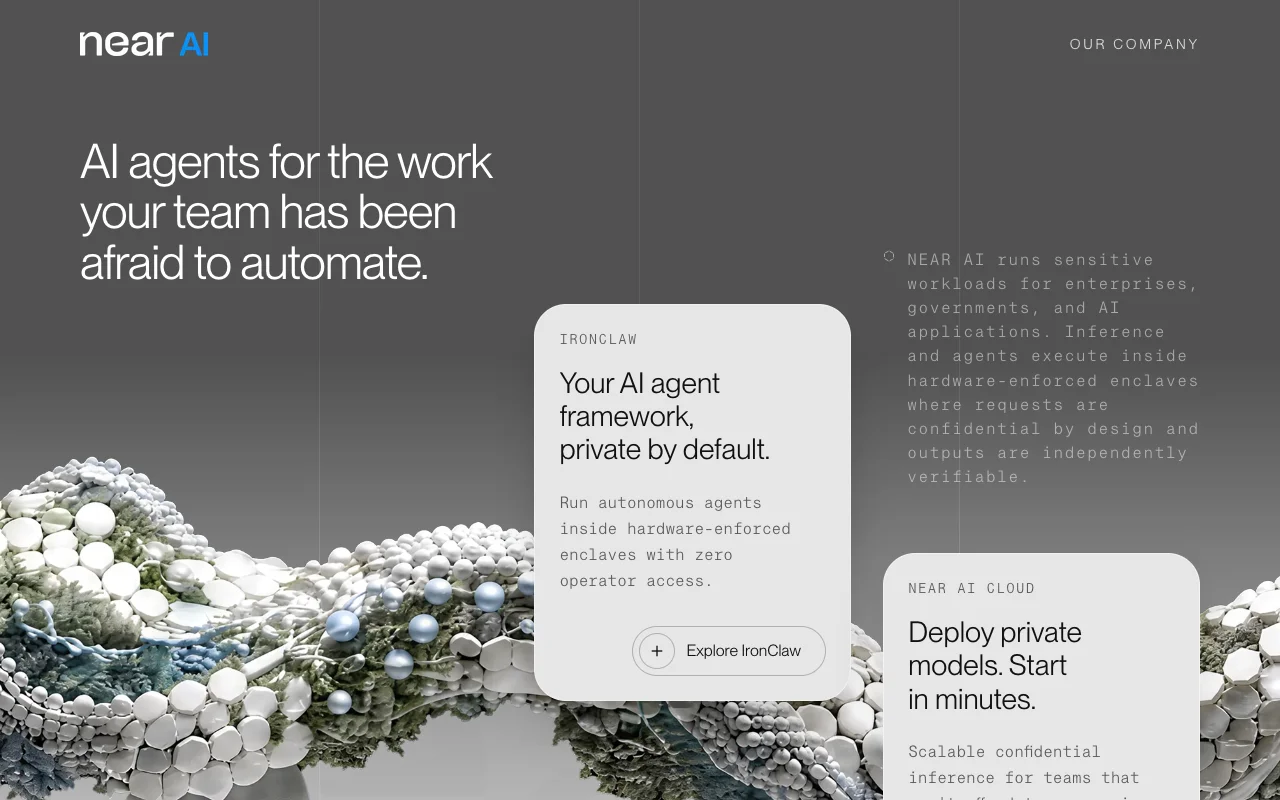 NEAR AI Cloud website