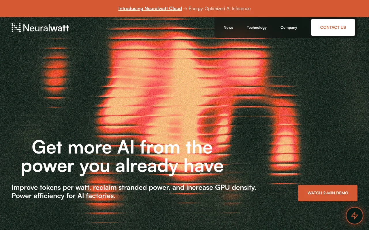 Neuralwatt website