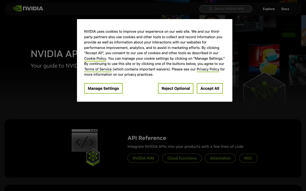 Nvidia website