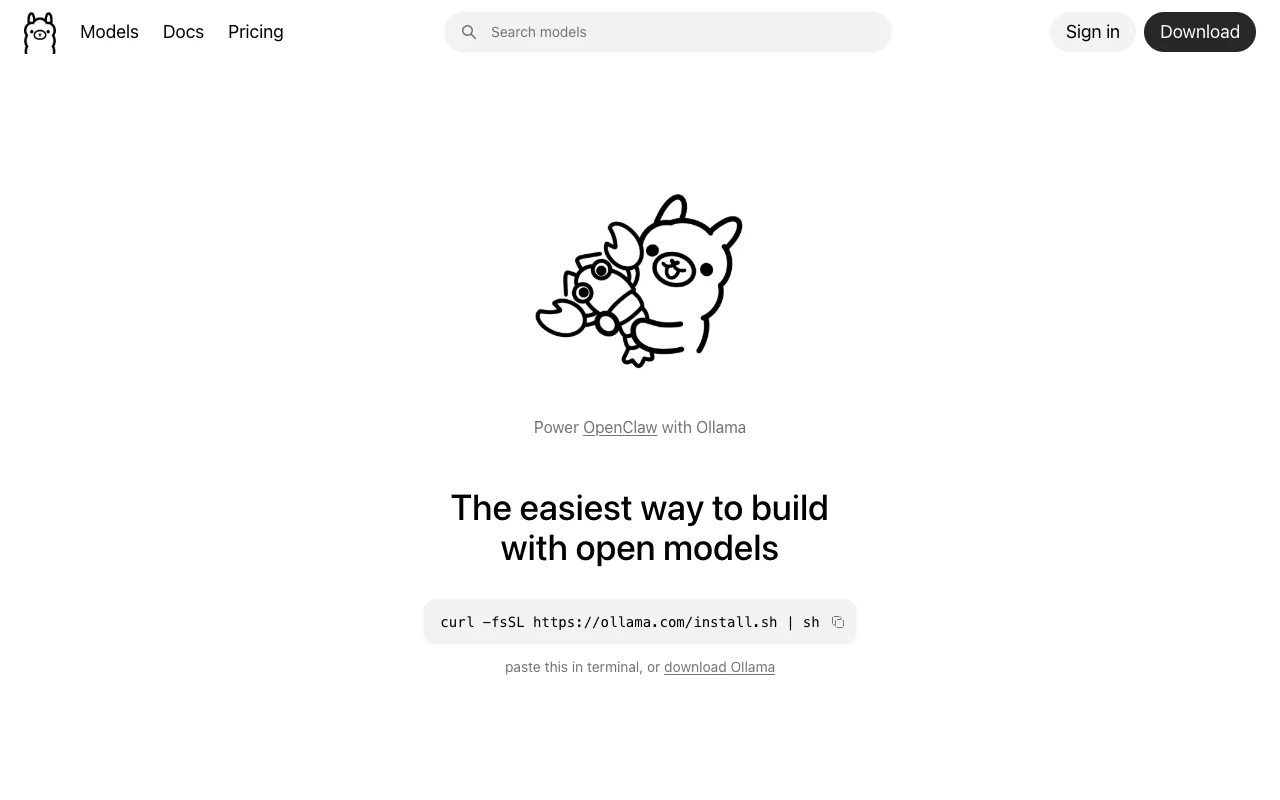Ollama Cloud website