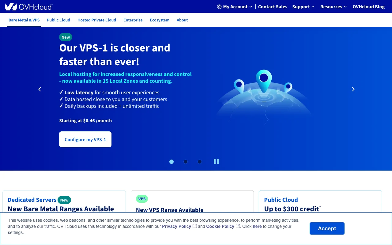 OVHcloud AI Endpoints website