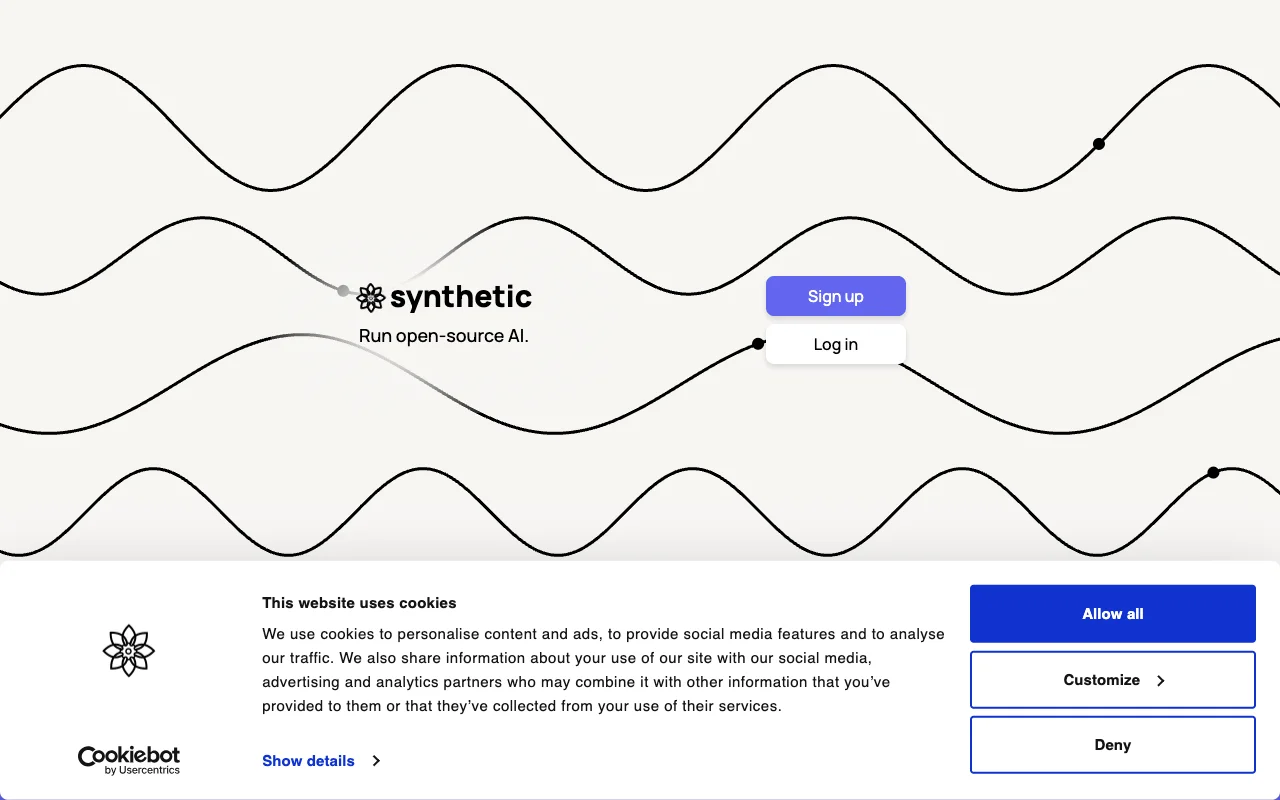 Synthetic website