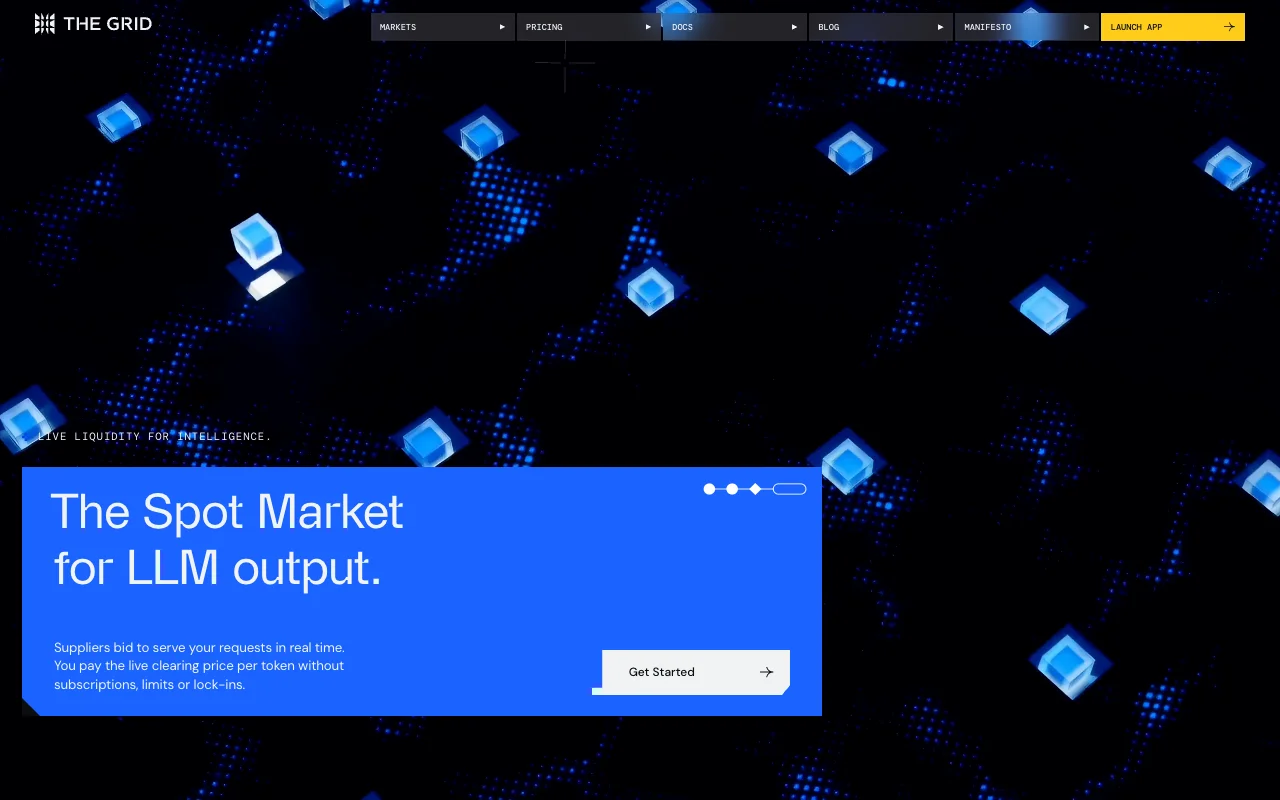 The Grid AI website