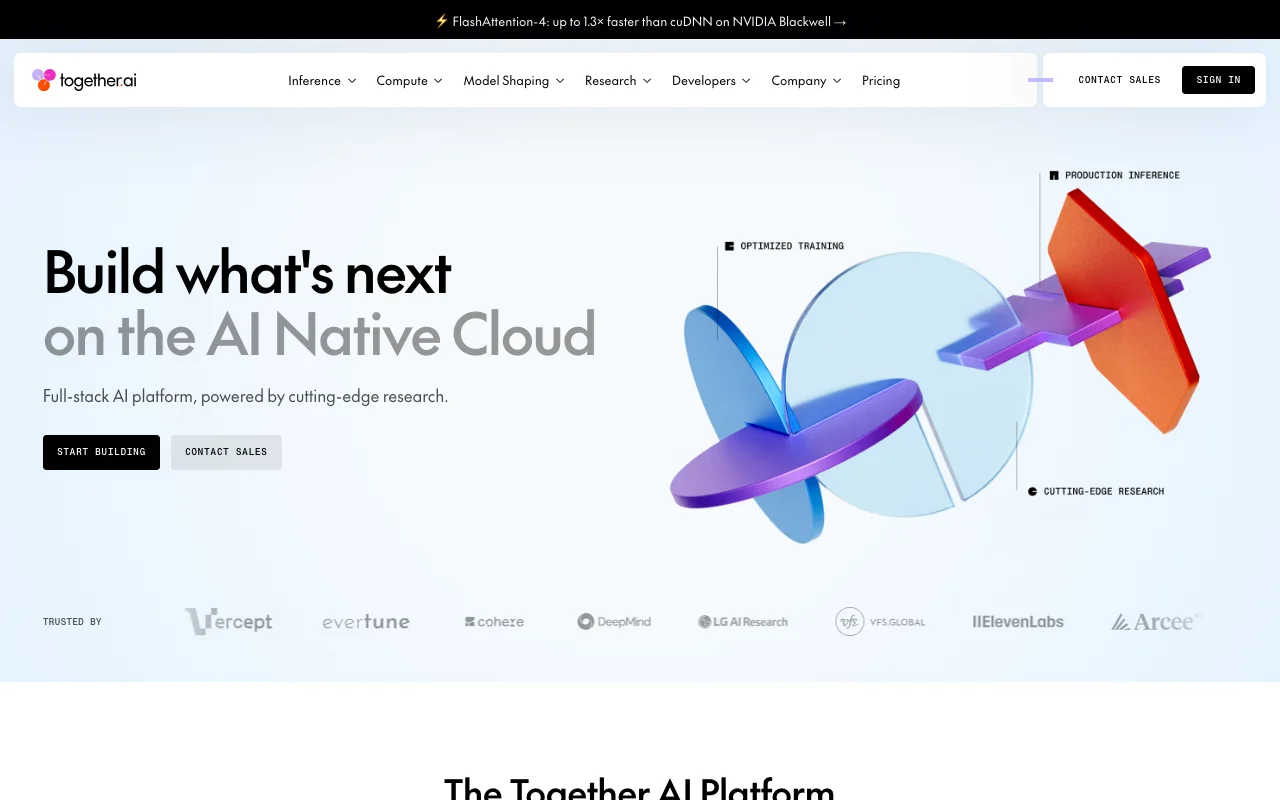 Together AI website