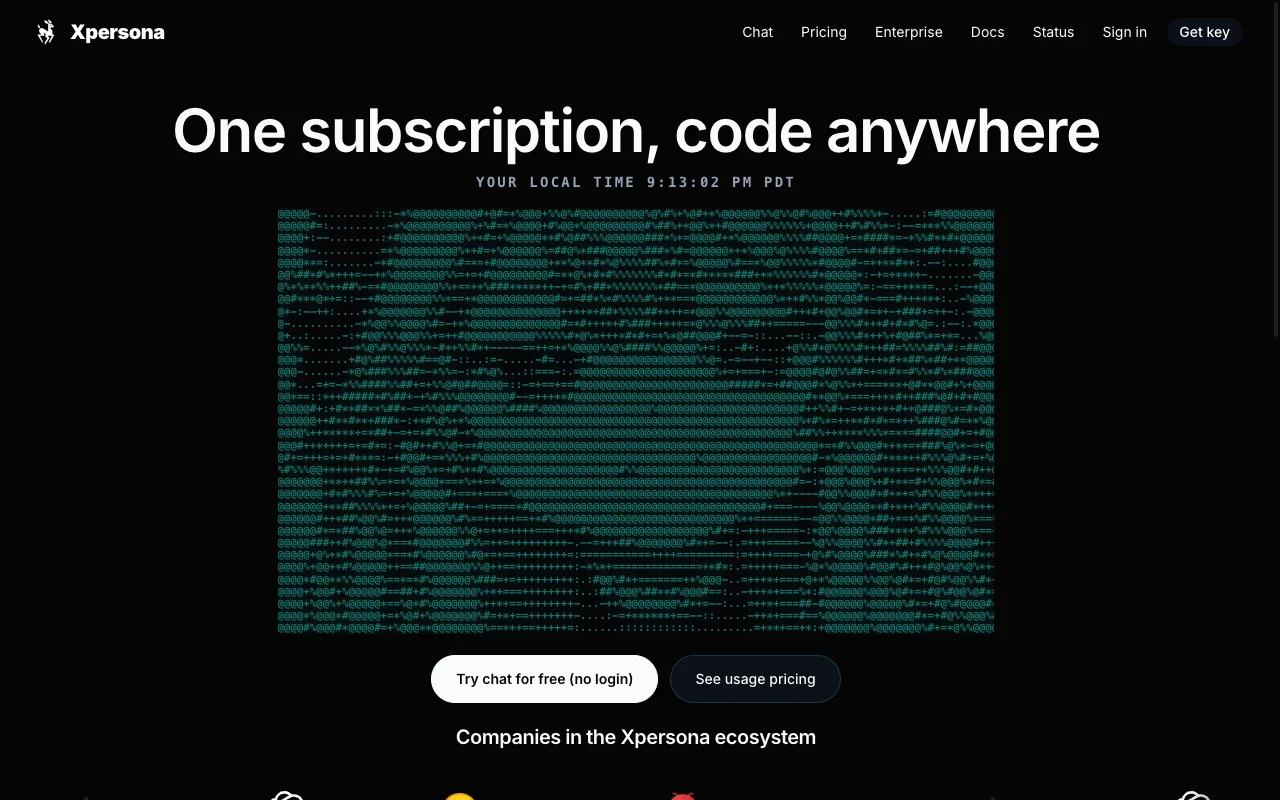 Xpersona website