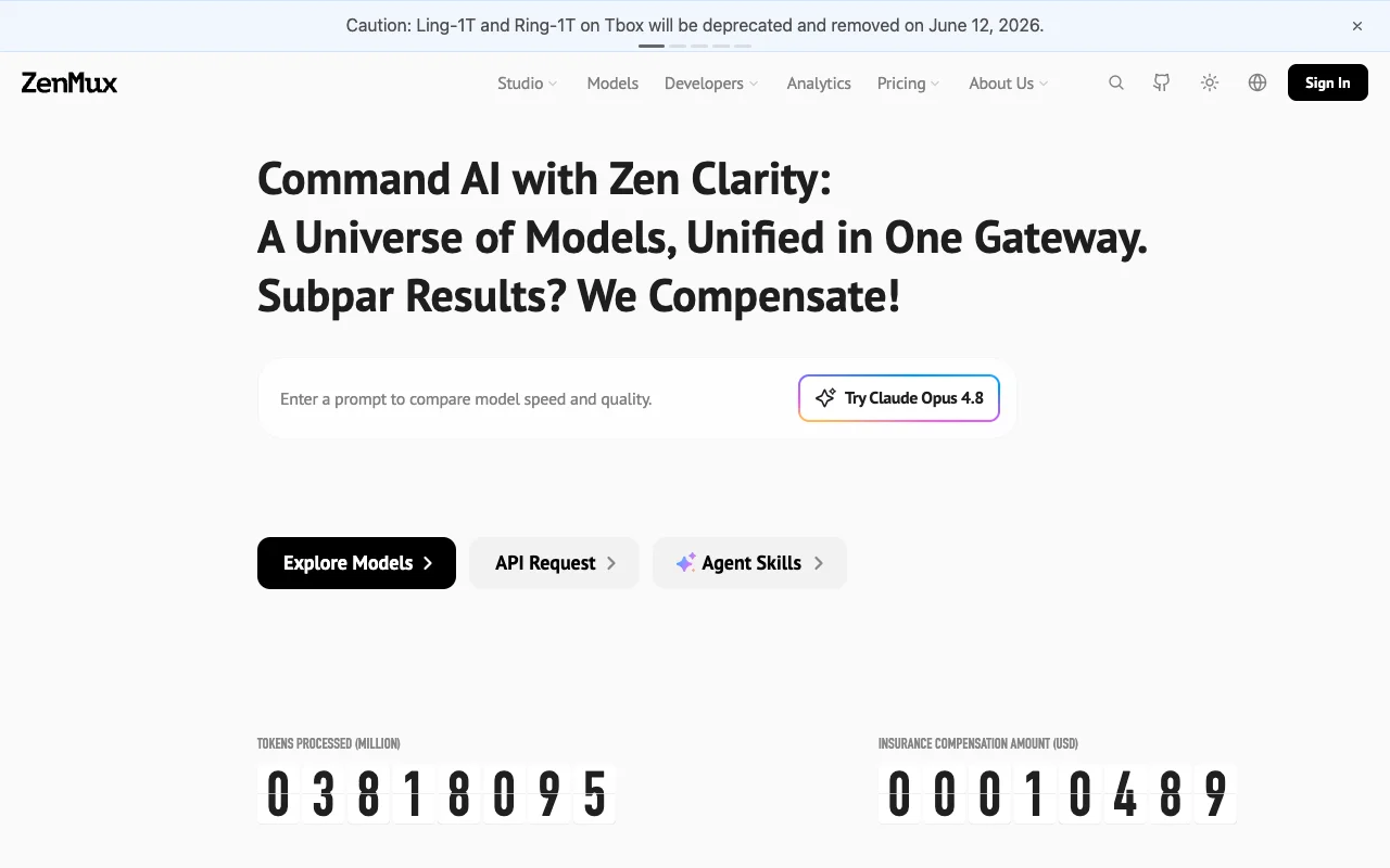 ZenMux website